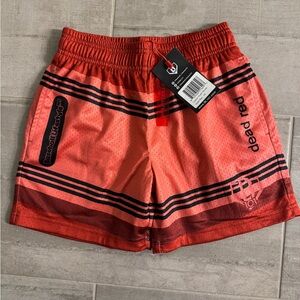 NWT Baseball Lifestyle 101 Boys' Red Pencil Shorts - Youth Small